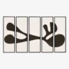 Organic Shape I Wall Art (Set Of 5) By FHAS Inhouse