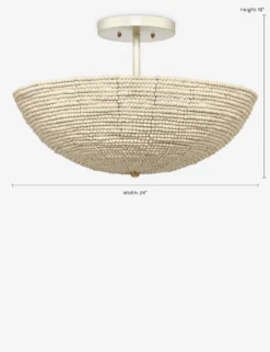 Essie Semi-Flush Mount Light -Home Decor Sale 5TSUN FMNA 2 Product scaled