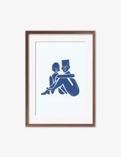Pair Print By Adrian Brandon -Home Decor Sale AdrianPairWalnutFrame scaled
