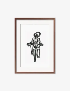 Ride Print By Adrian Brandon -Home Decor Sale AdrianRideWalnutFrame scaled