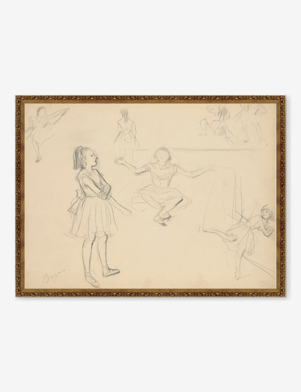 Ballet Dancers Rehearsing Wall Art By Edgar Degas 1 Ballet Dancers Rehearsing Wall Art By Edgar Degas