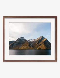 Fjords Photography Print By Carley Rudd -Home Decor Sale CarleyRuddFjordsWalnutFramedPrint scaled