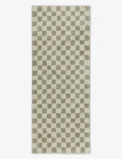 Checkerboard Bath Mat By Sarah Sherman Samuel -Home Decor Sale CheckerboardBathMatbySarahShermanSamuel Lichen 2 x5 A06569285144 scaled