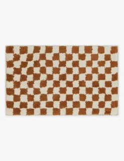 Checkerboard Bath Mat By Sarah Sherman Samuel -Home Decor Sale CheckerboardBathMatbySarahShermanSamuel Umber 21 x34 A0656925 5148 scaled