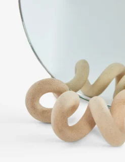Curlee Table Mirror By SIN Ceramics -Home Decor Sale CurleeTableMirrorbySIN Speckled A06566622551 scaled
