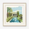 Pool House Print By Dana Gibson