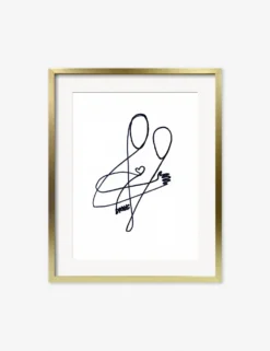 Love Print By Damienne Merlina -Home Decor Sale DamienneMerlinaLoveGoldFrame scaled