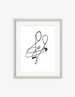 Love Print By Damienne Merlina -Home Decor Sale DamienneMerlinaLoveSilverFrame scaled