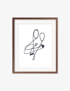 Love Print By Damienne Merlina -Home Decor Sale DamienneMerlinaLoveWalnutFrame scaled