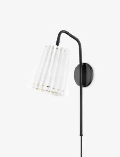 Cosette Plug-In Sconce -Home Decor Sale HL476101 SBK