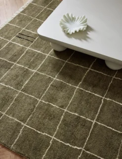 Irregular Grid Rug By Sarah Sherman Samuel -Home Decor Sale IrregularGridRug Khaki 9761