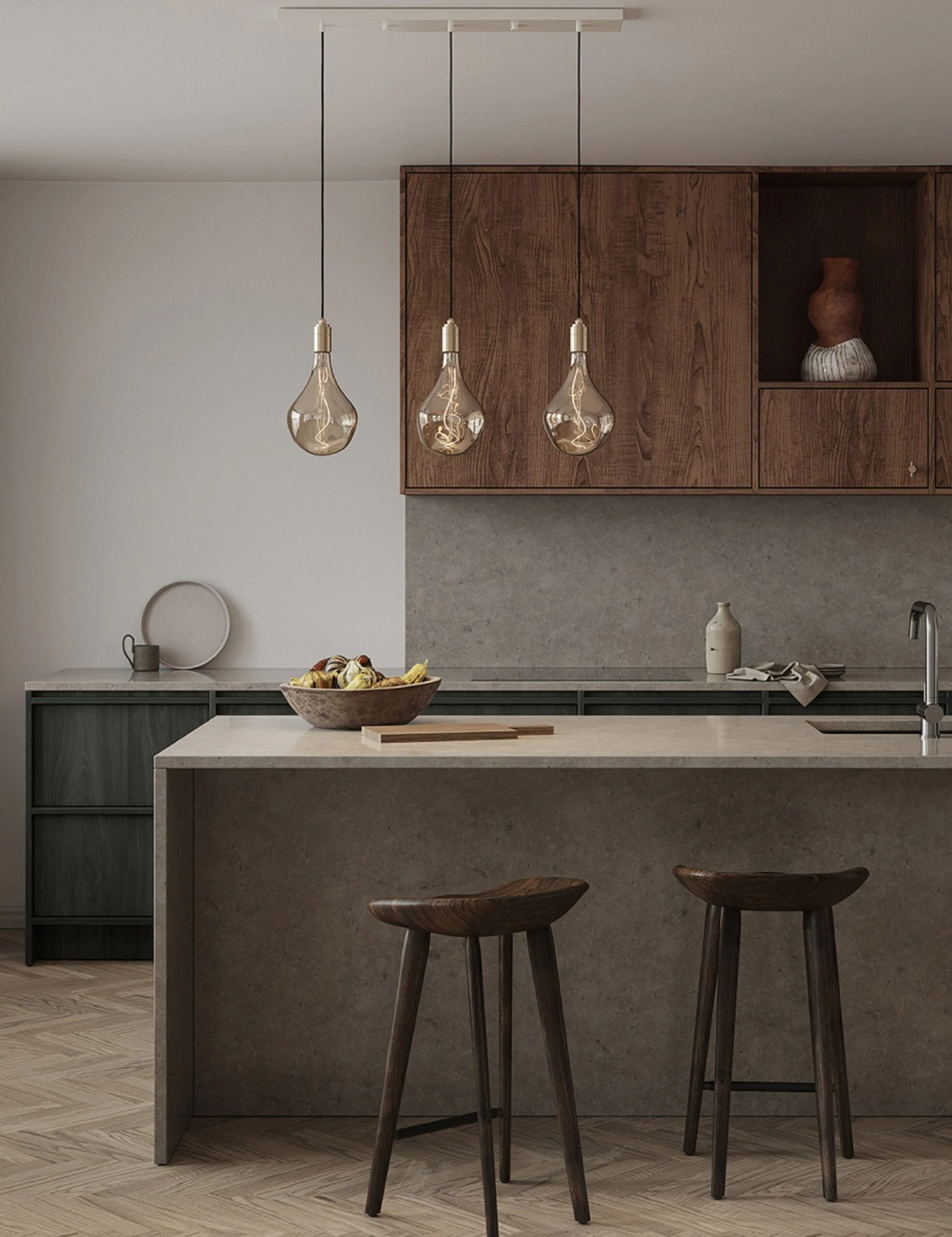 Triple Linear Pendant Light With Voronoi II By Tala 3 Triple Linear Pendant Light With Voronoi II By Tala - Image 3