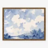 Blue Monochromatic Horizontal Print By Laurel-Dawn Latshaw