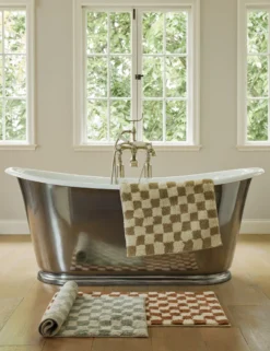 Checkerboard Bath Mat By Sarah Sherman Samuel -Home Decor Sale Lulu and Georgia SSS BathMats Site Crop Lifestyle 9484aeab c6c2 416e bcd6 b6a84d24cfd3 scaled