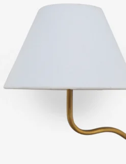 Magdalene Double Sconce -Home Decor Sale MagdaleneDoubleSconceBrass WhiteShade 0020