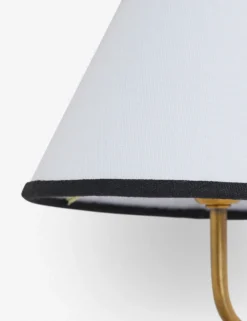 Magdalene Single Sconce -Home Decor Sale MagdaleneSconceBrass BlackRimShade 12769