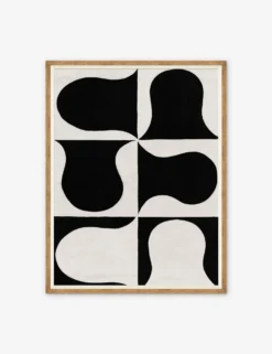 Black And White Abstract Series B Print By Paule Marrot