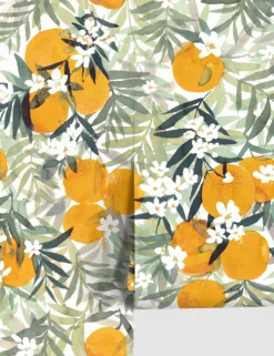 Orange Blossom Peel + Stick Wallpaper