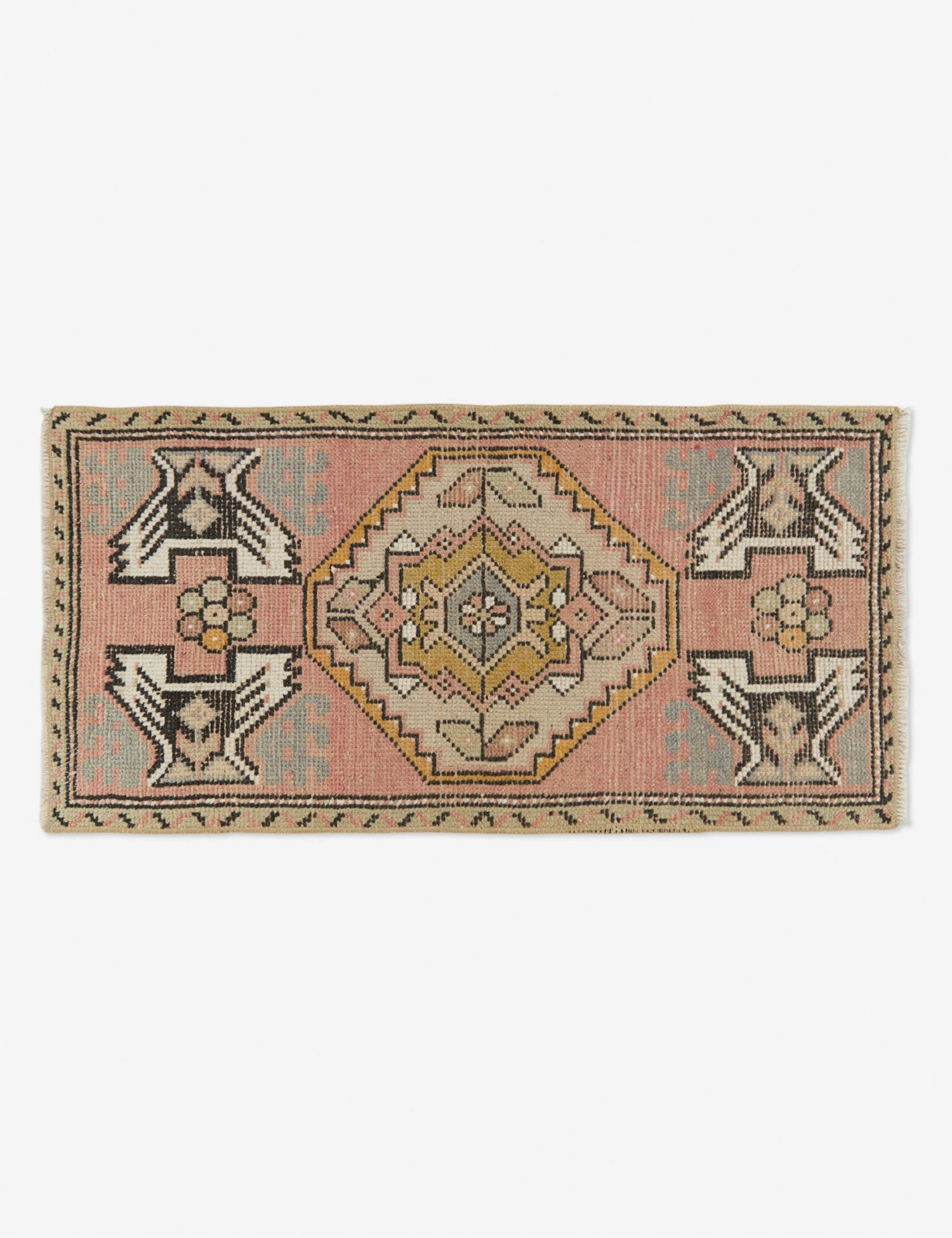 Vintage Turkish Mini Rug No. 96, 1'5" X 3'