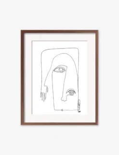 Picasso Print By Damienne Merlina -Home Decor Sale picasso walnut frame 1 scaled