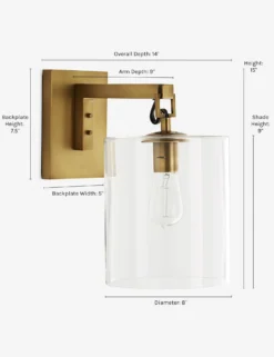 Parrish Sconce By Arteriors -Home Decor Sale reveka sconce gold 2 1564991625 2 scaled