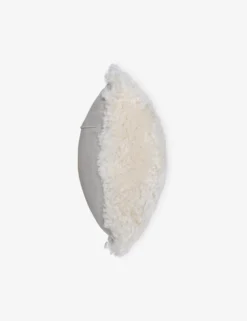 Samaire Shearling Lumbar Pillow -Home Decor Sale shortwool curly 11x22 eggshell a04500277 3 scaled