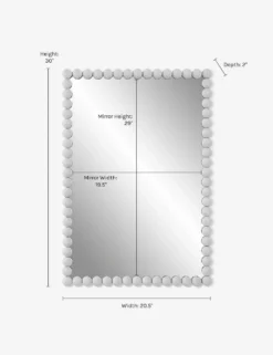 Whipple Rectangle Mirror -Home Decor Sale 09790 2 DIMS 002602ba 0982 4a5e bcd3 a45f1d958982